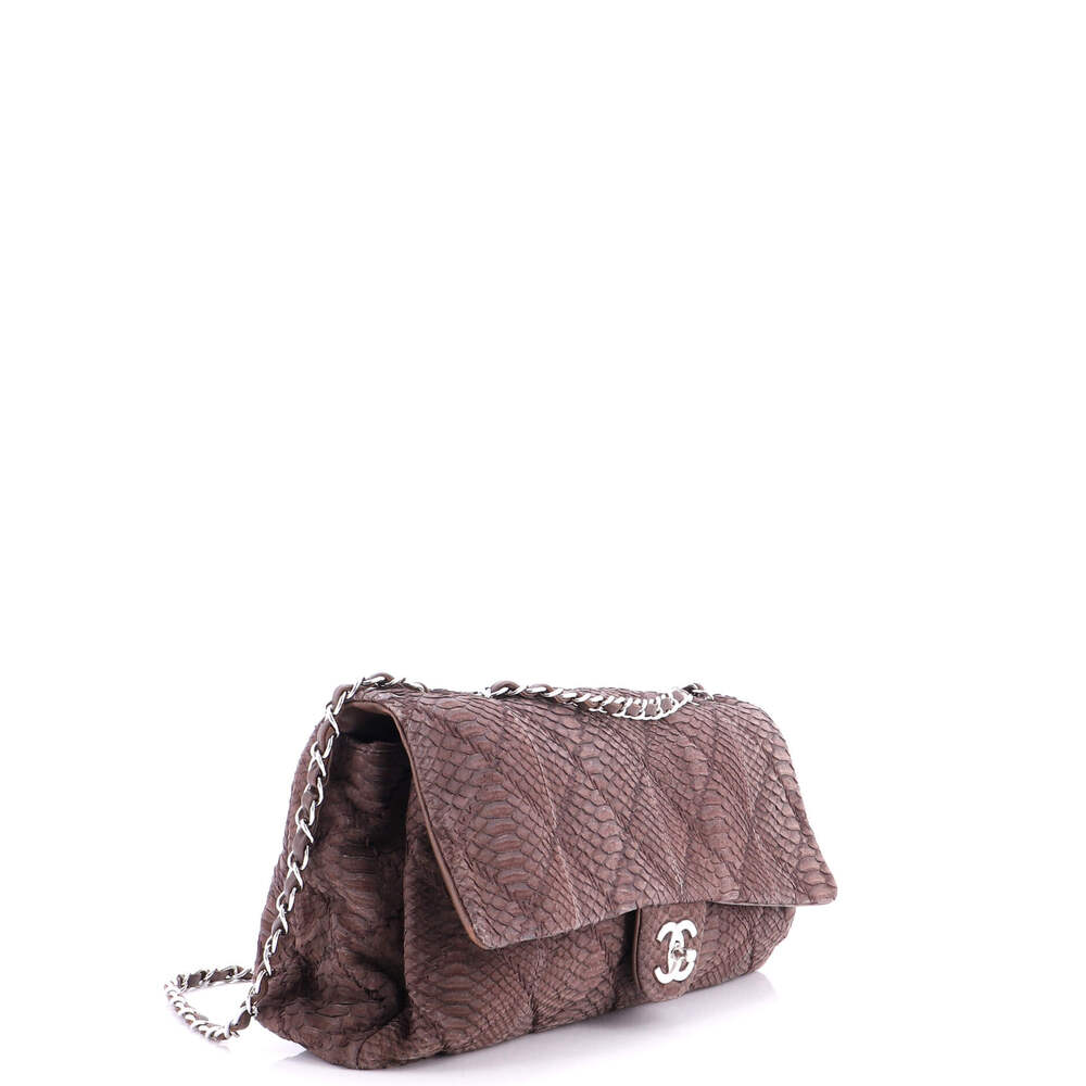 Chanel Classic Single Flap Bag Python #249204C42B - Picture 2 of 7